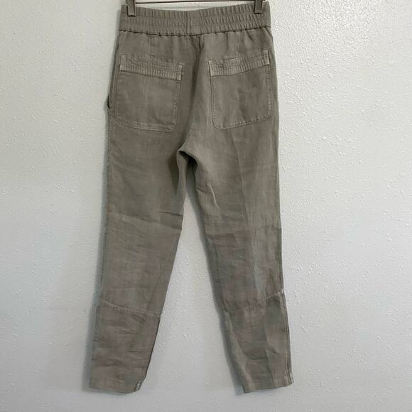 James Perse Patch Linen Pants Women’s Size 0 / XS Minimalist Lagenlook - Picture 2 of 7